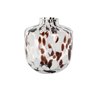 Vase Home ESPRIT Blanc Marron Verre Moderne 15 x 15 x 17 cm