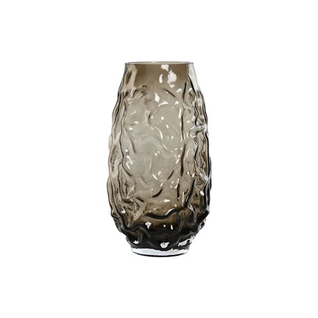 Vase Home ESPRIT Brun foncé Verre Moderne 17 x 17 x 30 cm