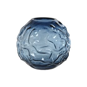 Vase Home ESPRIT Bleu Verre Moderne 21