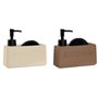 Porte-savon Home ESPRIT Terre cuite ABS Dolomite (2 Unités)