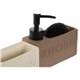 Porte-savon Home ESPRIT Terre cuite ABS Dolomite (2 Unités)