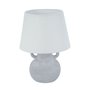 Lampe de bureau Versa Gris Lin Céramique 20 x 28 cm