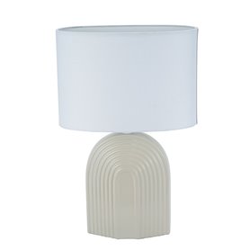 Lampe de bureau Versa Beige Céramique 26 x 39 cm