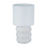 Lampe de bureau Versa Blanc Lin Céramique 17 x 30 cm