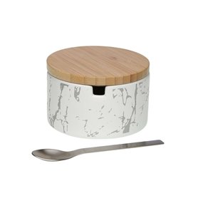 Sucrier Versa Céramique Bambou Acier Dolomite 12 x 6