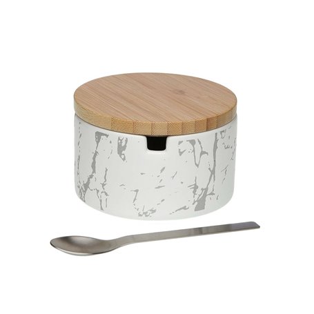 Sucrier Versa Céramique Bambou Acier Dolomite 12 x 6