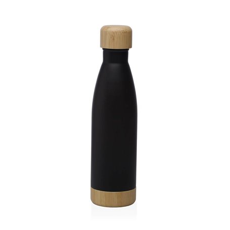 Bouteille d'eau Versa Noir Acier 500 ml 7 x 27 x 7 cm