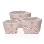 Set de basket Versa Amore Textile 14 x 14 x 14 cm