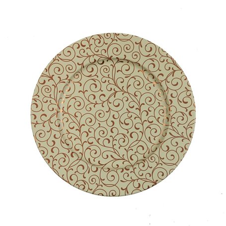 Dessous d'Assiette Versa Serpentine Métal 33 x 1