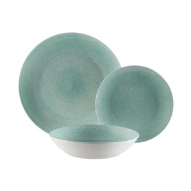 Assiettes Versa Pia Bleu Porcelaine 18 Pièces