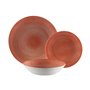 Assiettes Versa Pia Rose Porcelaine 18 Pièces