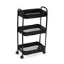 Etagère de salle de bains Versa Noir 30 x 76 x 46 cm