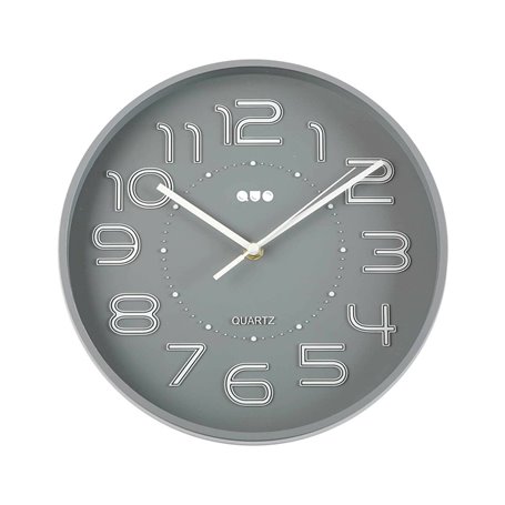 Horloge Murale Versa Gris Plastique 3