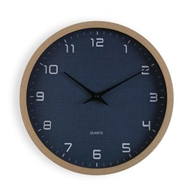 Horloge Murale Versa Bleu Bois 4
