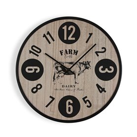 Horloge Murale Versa Farm Métal 4 x 40 x 40 cm