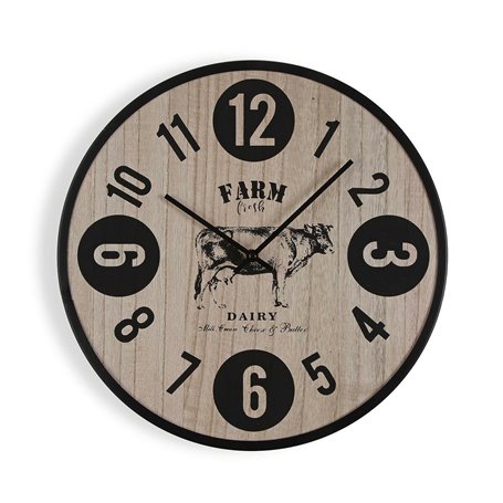 Horloge Murale Versa Farm Métal 4 x 40 x 40 cm