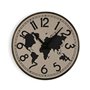 Horloge Murale Versa Métal Mappemonde 4 x 40 x 40 cm