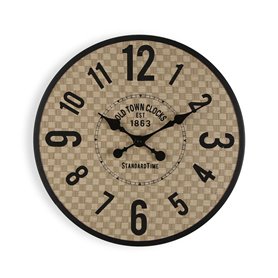 Horloge Murale Versa Old Town Métal 4 x 40 x 40 cm