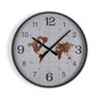 Horloge Murale Versa Métal Mappemonde 4