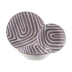 Assiettes Versa Denali Gris Porcelaine