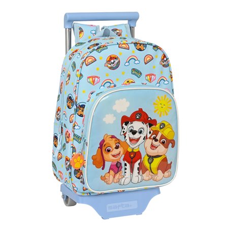 Cartable à roulettes The Paw Patrol Sunshine Bleu 26 x 34 x 11 cm