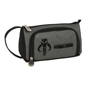 Trousse d'écolier The Mandalorian Noir Gris 20 x 11 x 8.5 cm (32 Pièces)