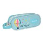 Trousse d'écolier BlackFit8 Fly with me Blanc Bleu ciel 21 x 8 x 6 cm