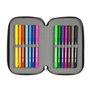 Plumier double Monster High Creep Noir 12.5 x 19.5 x 4 cm (28 Pièces)
