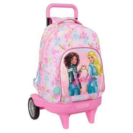 Cartable Barbie Painterly Rose Bleu ciel 33 x 45 x 22 cm