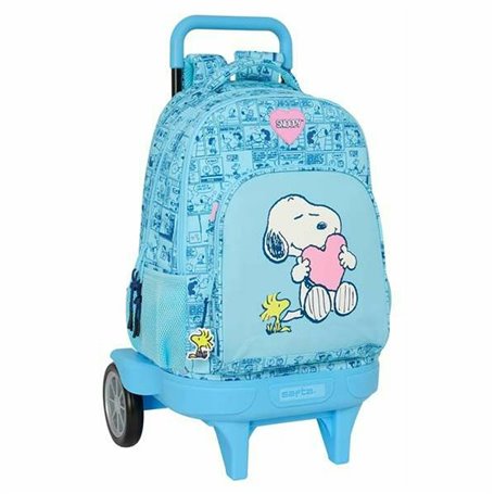 Cartable Snoopy Love Bleu 33 x 45 x 22 cm