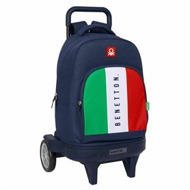 Cartable Benetton Flag Blue marine 33 x 45 x 22 cm