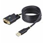 Câble USB Startech 1P6FFC-USB-SERIAL Noir 2 m