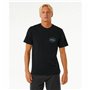 T-shirt à manches courtes homme Rip Curl Stapler  Noir