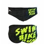 Slip pour homme Turbo Swim-Bike Run Noir