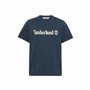 T-shirt à manches courtes homme Timberland Kennebec River Camo Linear Logo Bleu