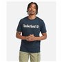 T-shirt à manches courtes homme Timberland Kennebec River Camo Linear Logo Bleu