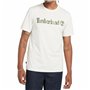 T-shirt à manches courtes homme Timberland Kennebec River Camo Linear Logo Blanc