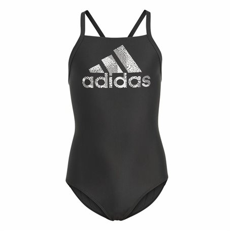 Maillot de Bain Fille Adidas Big Logo Noir