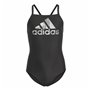 Maillot de Bain Fille Adidas Big Logo Noir