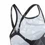 Maillot de Bain Fille Adidas Aop Bars Suit Gris