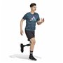 Chemisette Adidas Run Icons 3 Bar Bleu