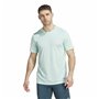 T-shirt à manches courtes homme Adidas Run It Aigue marine