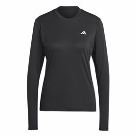 Tee-shirt Manches Longues Femme Adidas Run It Noir