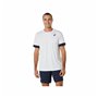 Maillot de Corps de Sport à Manches Coupe Asics Court Blanc Tennis