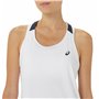 Maillot de Corps de Sport à Manches Coupe Asics Court Blanc Tennis