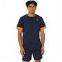 Maillot de Corps de Sport à Manches Coupe Asics Court Ss Top Bleu Blue marine Tennis