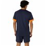 Maillot de Corps de Sport à Manches Coupe Asics Court Ss Top Bleu Blue marine Tennis