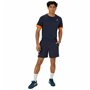 Maillot de Corps de Sport à Manches Coupe Asics Court Ss Top Bleu Blue marine Tennis