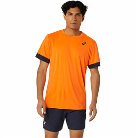 Maillot de Corps de Sport à Manches Coupe Asics Court Ss Top Orange Tennis