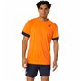 Maillot de Corps de Sport à Manches Coupe Asics Court Ss Top Orange Tennis